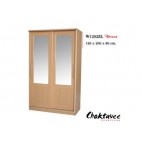 ตู้เสื้อผ้าบานเลื่อนกระจกคู่กว้าง1.20เมตร รหัสW-1202-SL