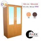 ตู้เสื้อผ้า90cm.บานกระจกคู่ รุ่นWilliam